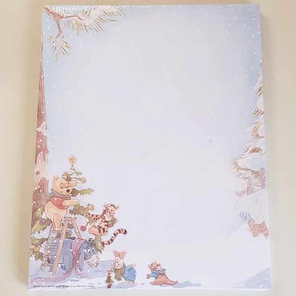 Other - Christmas Winnie the Pooh Tigger 100 Ct Stationery